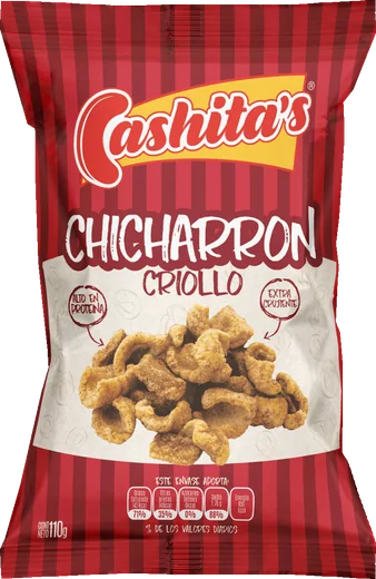 Empaque de Chicharrón criollo Cashitas