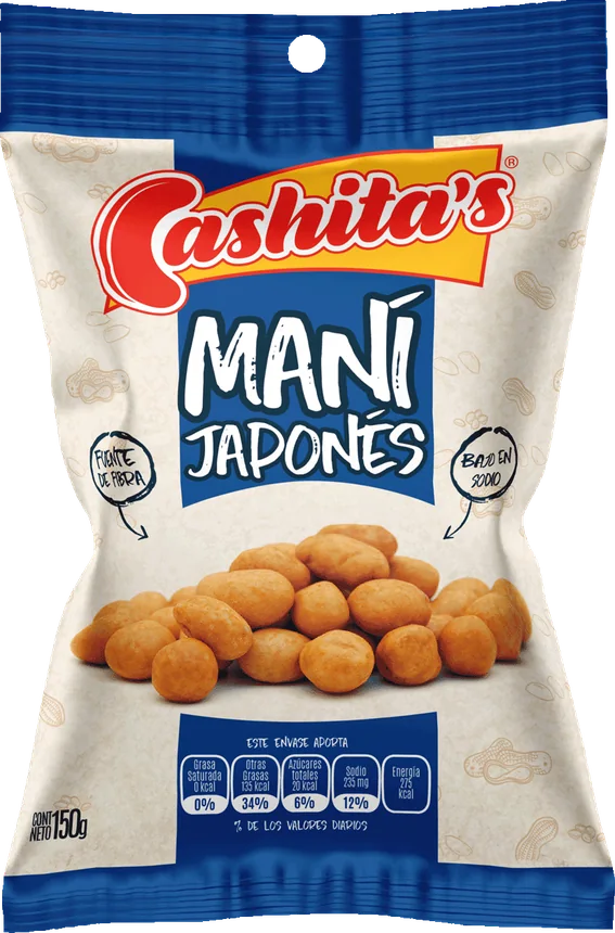 Empaque de Maní Japonés Cashitas
