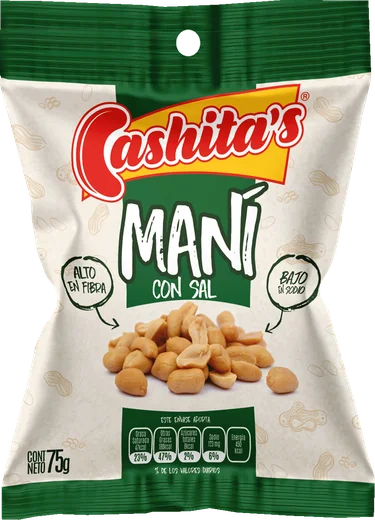 Empaque de Maní con sal Cashitas