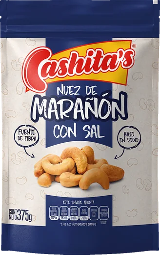 Empaque de Nuez de marañón con sal Cashitas