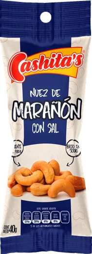 Empaque de Nuez de marañón con sal Cashitas