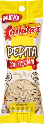 Empaque de Pepita con cáscara Cashitas