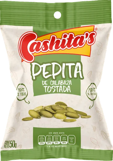 Empaque de Pepita de calabaza tostada Cashitas