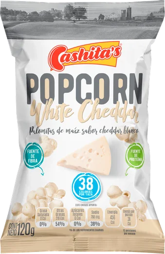 Empaque de Popcorn White Cheddar Cashitas